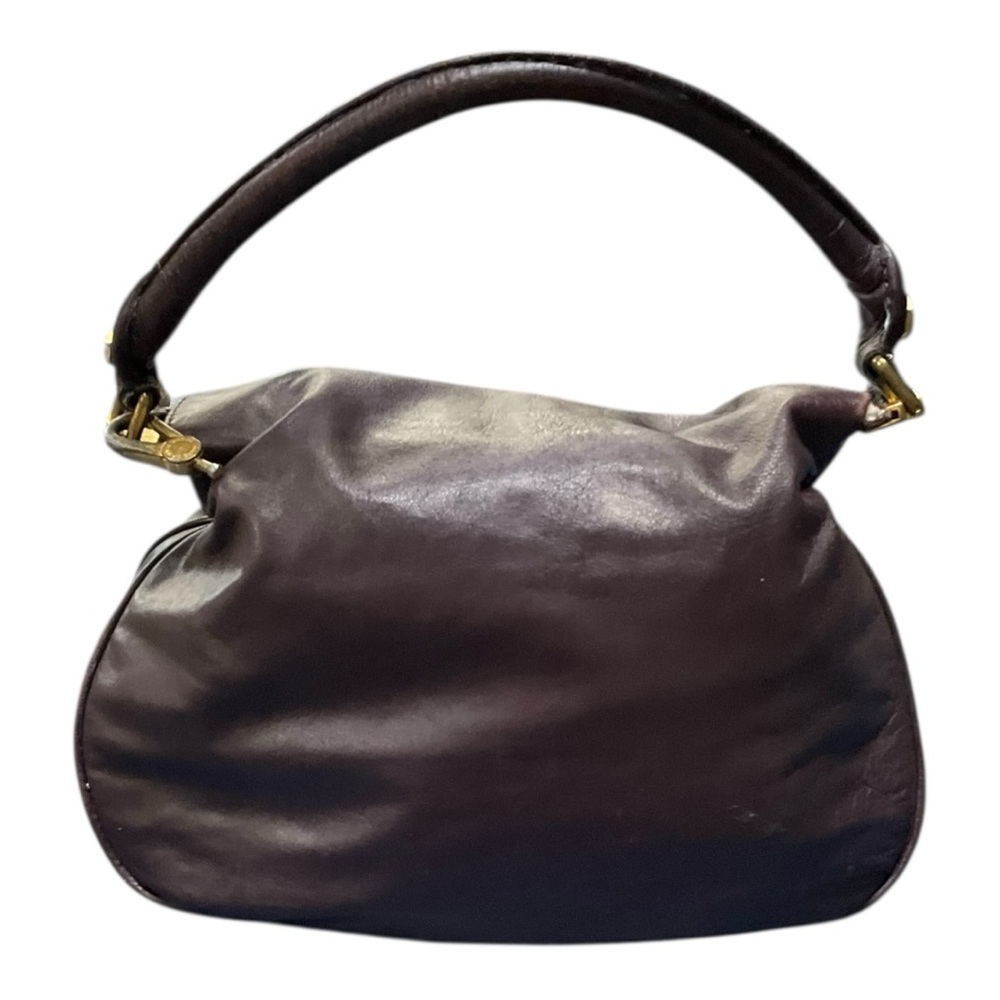 Marc by Marc Jacobs Classic Q Lil Riz Hobo Bag 💜 Leather Gold Hardware Y2K Vibes - Picture 5 of 10